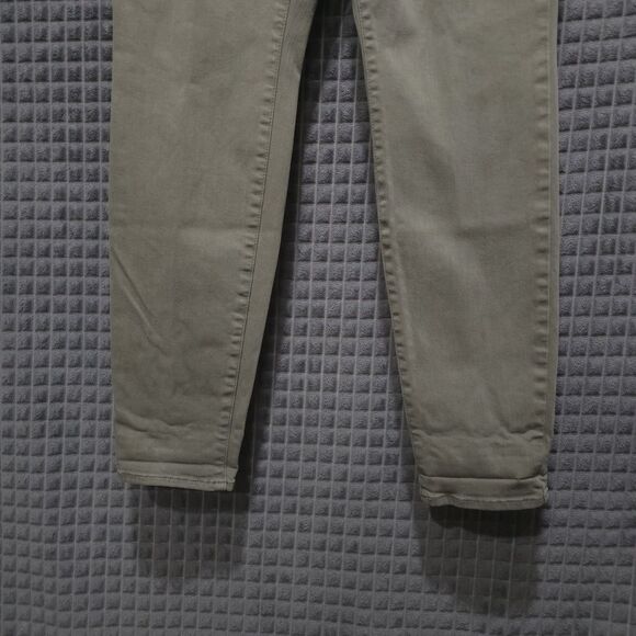 Slimming Sage Skinny Ankle Jeans 32x29 Olive Green Stretch Waist Boho Chic Urban - Picture 4 of 16